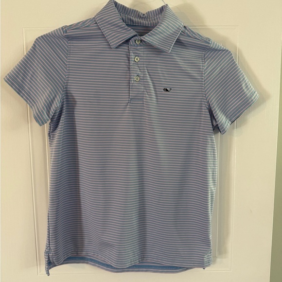 Vineyard Vines Striped Polo Shirt with Logo - Picture 1 of 5